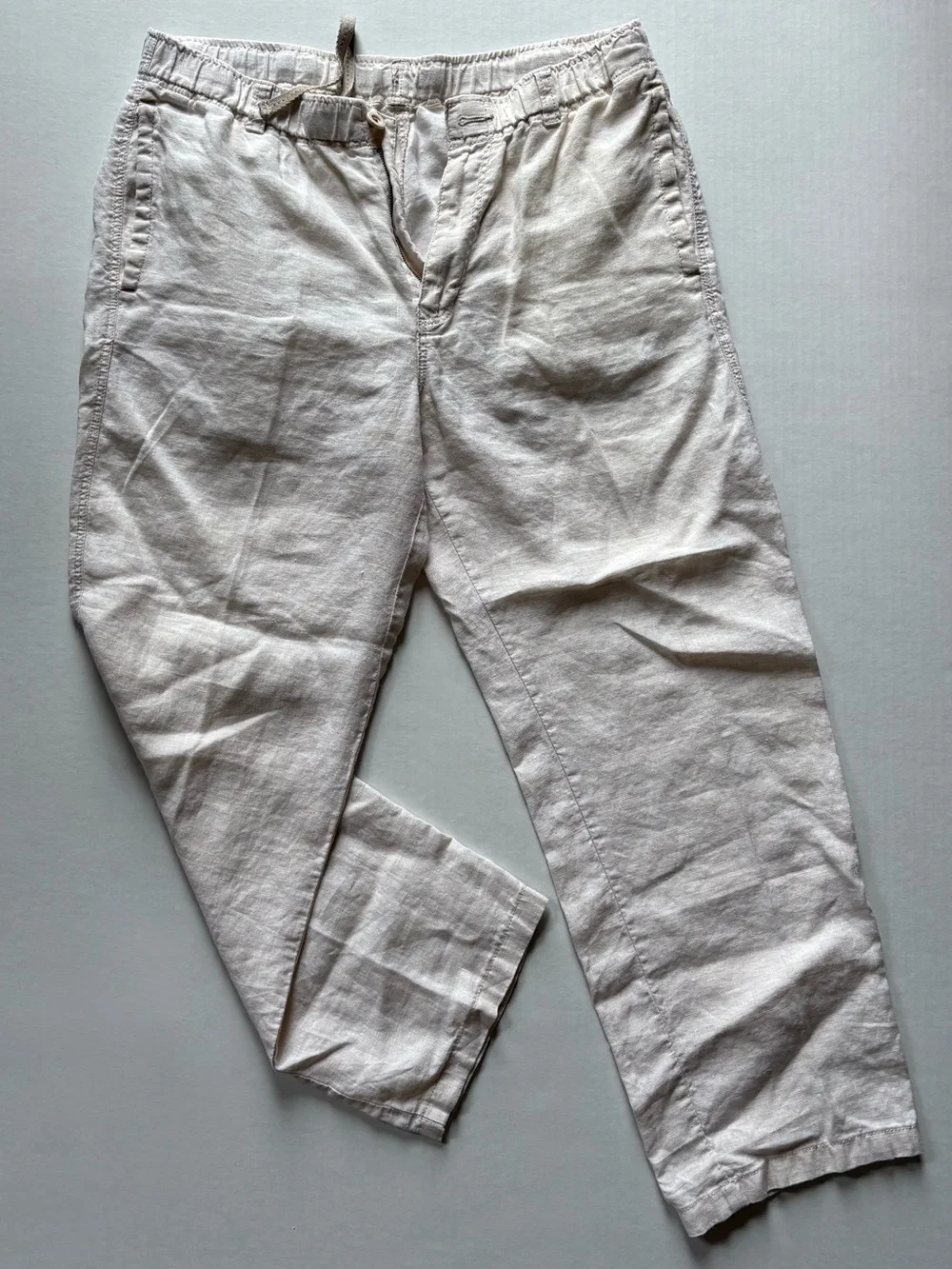 Tommy Bahama Mens Medium Relax 100% Linen Pants Cream